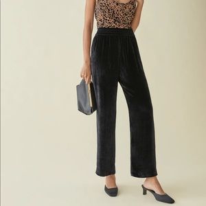 Reformation wide leg velvet vanya pants size 8